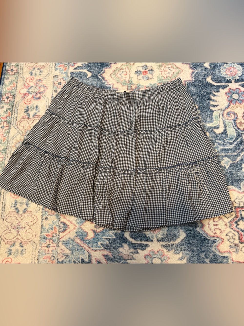 Gingham skort
